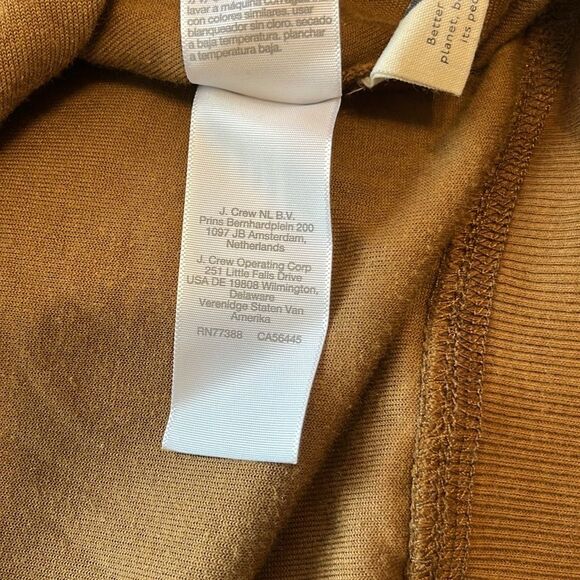 Madewell MWL Velour Half Zip Sweatshirt Lounge Retro 70s Dried Cedar Brown XS - Picture 9 of 10